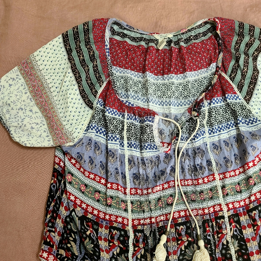 F21 Boho Pattern Top